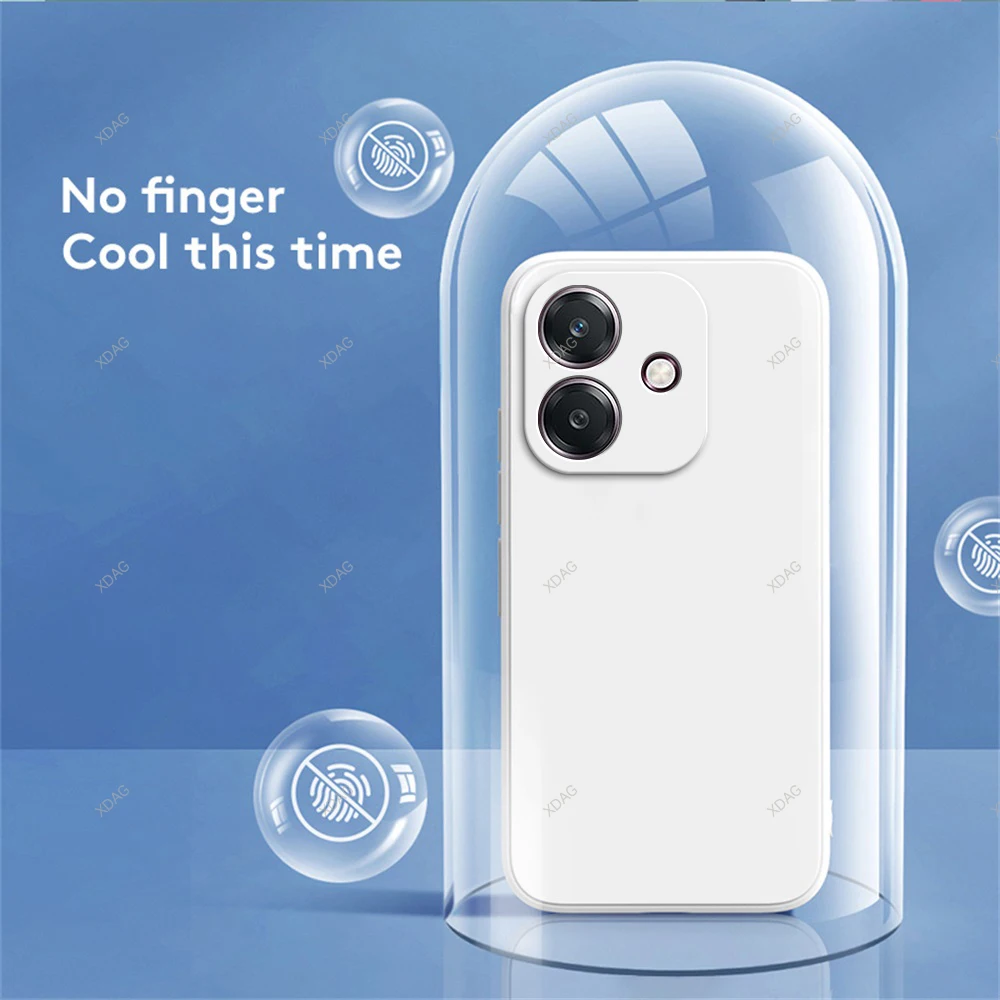 Original Silicone Soft Classic Phone Case with Lens Protection and Square Design