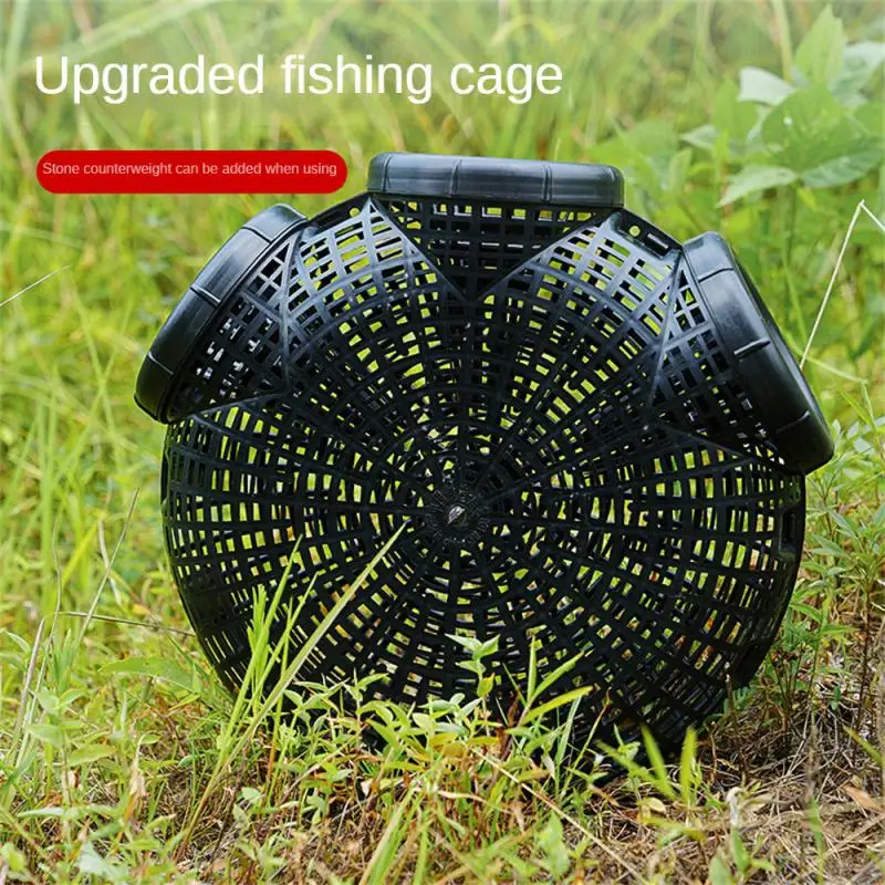 Folding Crayfish Catcher Mesh para Rede de Pesca, Casting Fish Network, Caranguejo, Camarão, Smelt Eels, Armadilhas, Tackle Cage