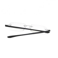 Semi-Rimless Anti Blue Rays Square Hyperopia Eyeglasses Women Men TR90 Magnifier Glasses For The Elderly  +75 +100 +125 To +400 2