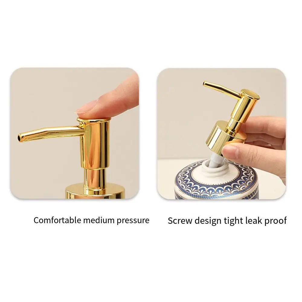 Description Picture 5 of itemCeramic Soap Dispenser Colorful Painted Lightweight Liquid Lotion Dispenser Empty Refillable Shampoo Container Beauty Shop