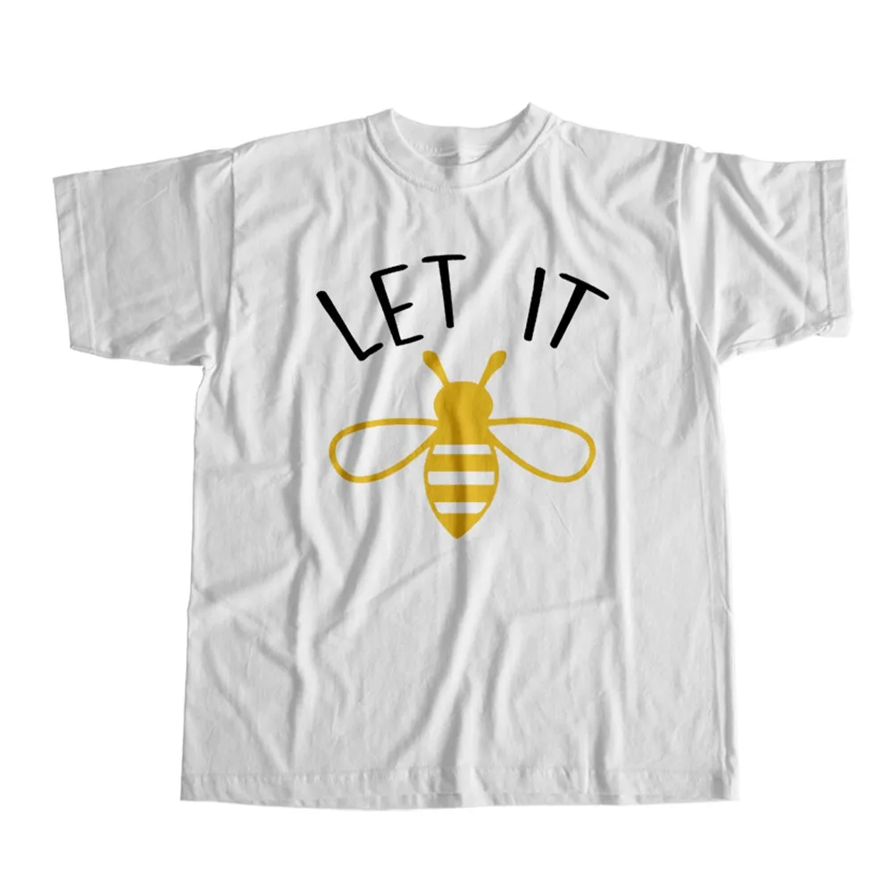 Let It Bee Print Unisex Cotton T-Shirt