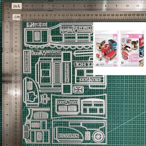 2023 новые металлические высекальные штампы прекрасный Лондон автобус Подарочная коробка набор штампов для «сделай сам» Скрапбукинг высечка бумажные карты тиснение высечка