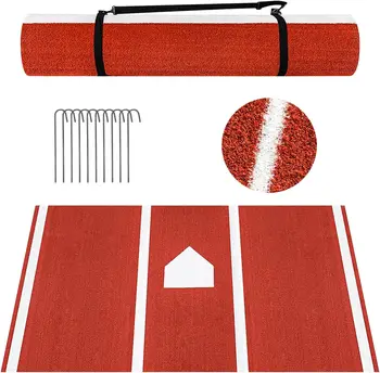 Hitting Mat Batters Box Turf Mat Baseball 10X5FT Professional 1
