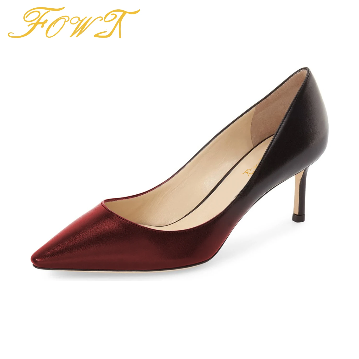 

Mixed Colors High Thin Heels Woman's Pumps Stilettos Pointed Toe Slip On Large Size 40 41 Ladies Party Dress Sexy Shoes FOWT