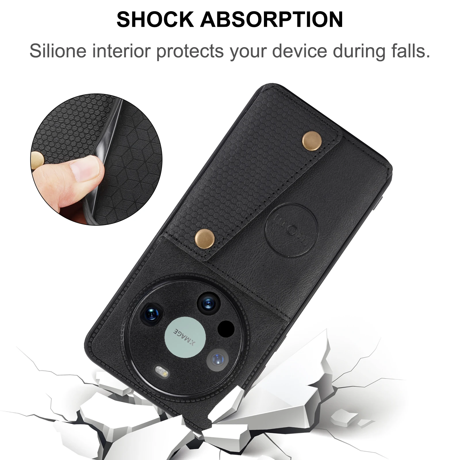 Luxurious Leather Card Holder Wallet Phone Case