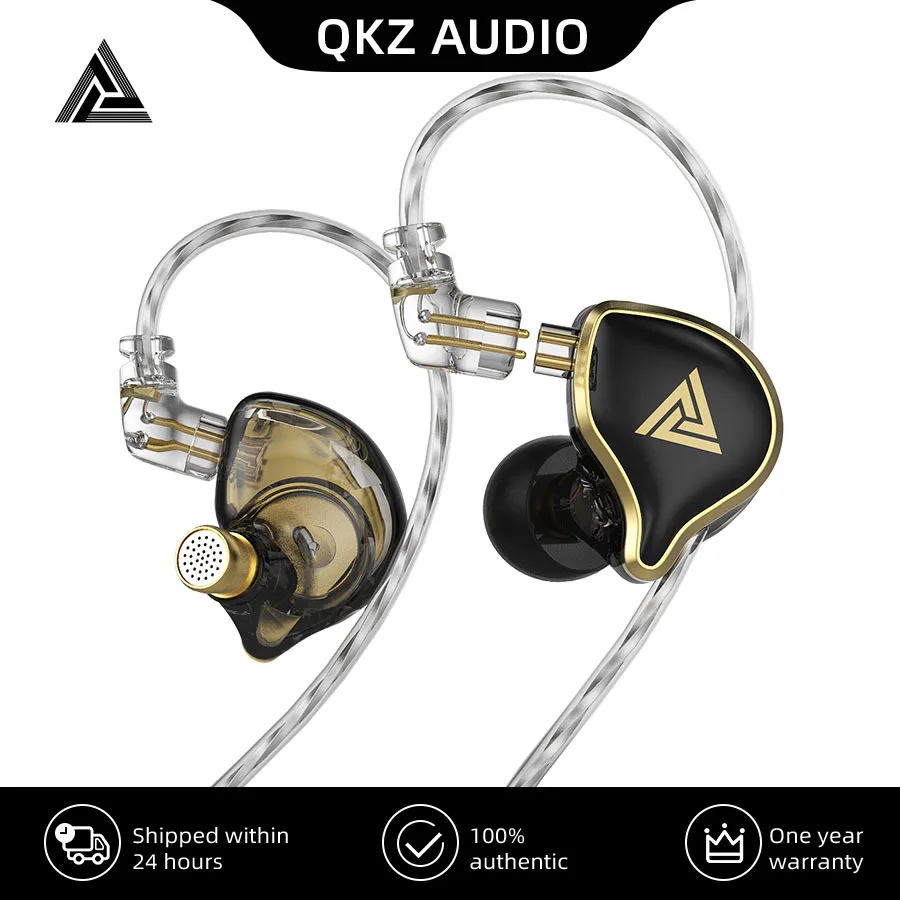 

QKZ-ZXD In-Ear Wired Dynamic Earphones HiFi Bass Earbuds Sport Headset Noise Cancelling in Ear Monitors Headphones Earbuds