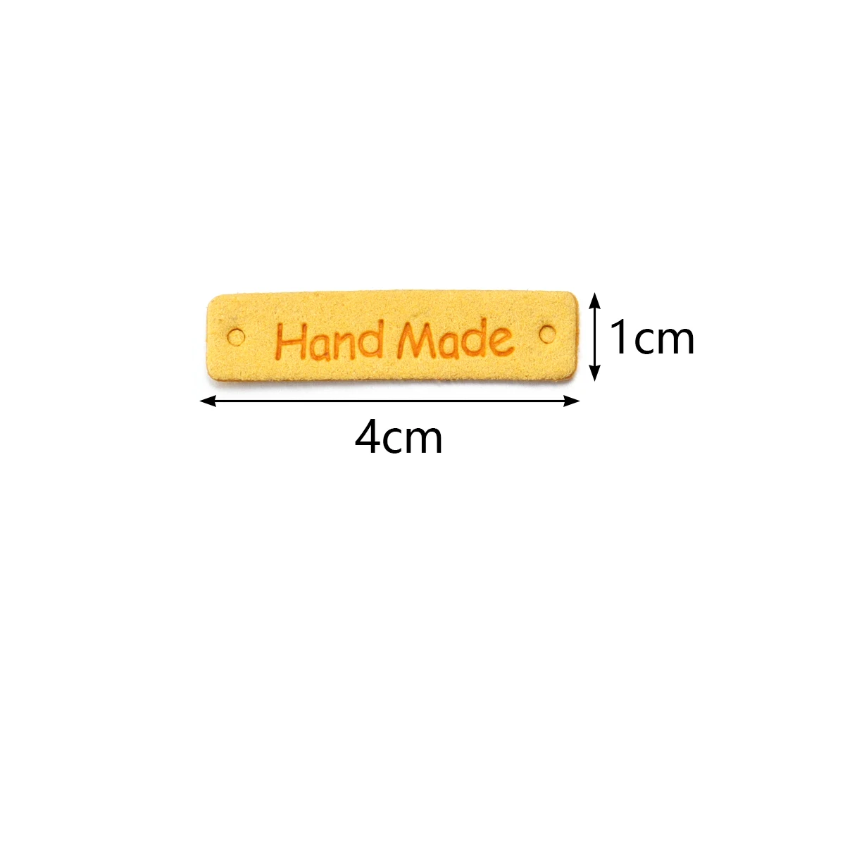 20 개/몫 1x4cm 수제 가죽 라벨 다채로운 의류 바느질 가죽 태그 DIY 가방 바느질 장식 액세서리