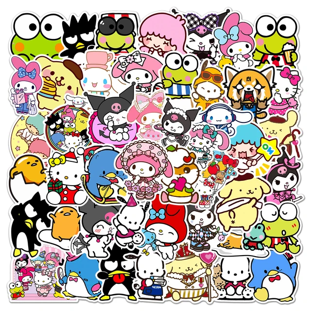 Hello Kitty Sanrio Stickers - Waterproof Cartoon Decals For All Ages