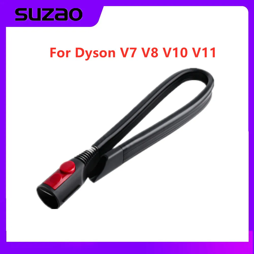 

Vacuum Cleaner Suction Head For Dyson V7 V8 V10 V11 Vacuum Cleaner Bendable Long Soft Flat Suction Nozzle Narrow Suction Head