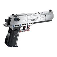 WW2 Military Weapons Guns Desert Eagle Pistol Sniper Rifle Building Blocks Model Can Fire Bullets Kit Moc Bricks Toys Boys Gift 6