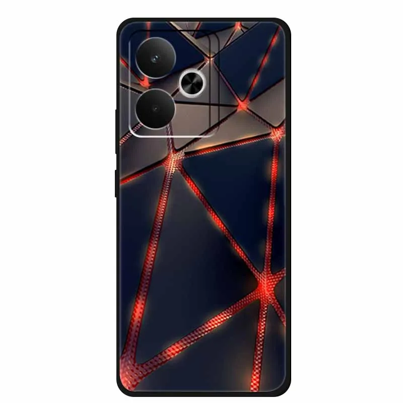 Sleek Black Silicone Soft Back Phone Case Cover