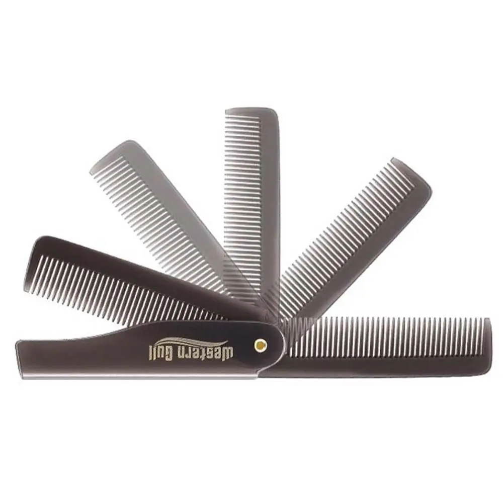 Professional Beard Combs Hairdressing Hair Accessories Hair Styling Tool Oil Head Comb Folding Comb Men Hair Brush
