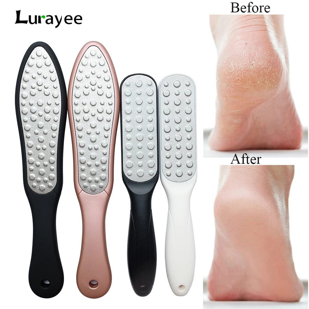 Foot File Double Sided Foot Rasp Callus Corn Remover for Cracked Heel Stainless Steel Professional Foot Care Pedicure Tools