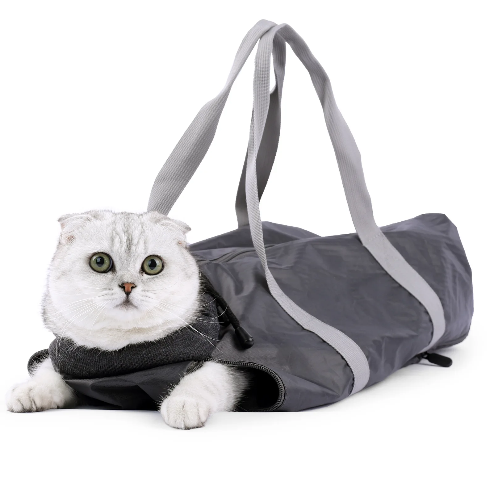 1PC Transportín para gatos multifunción Bolso impermeable de un solo hombro para mascotas Recipiente para cortaúñas y medicamentos Bolso para gatitos y cachorros