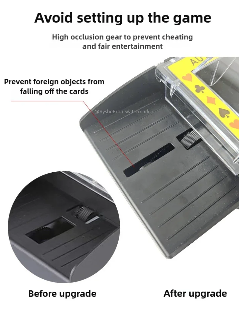 Automatic Card Shuffler Playing Card Dealer Shuffling Machine Casino Shuffler for UNO Blackjack Texas Hold'em Poker Cards card shuffler