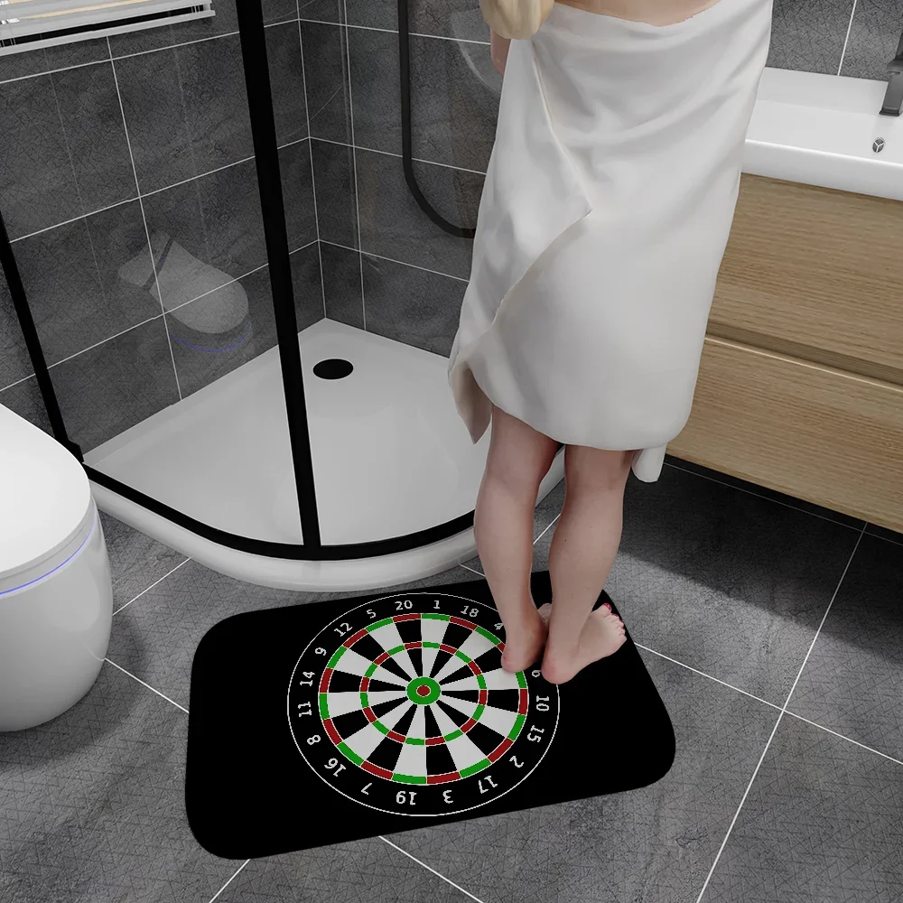 Playroom Dart Floor Mat Entrance Door Mat Washable Non-Slip Living Room Sofa Chairs Area Mat Kitchen Welcome Doormat - Image 3