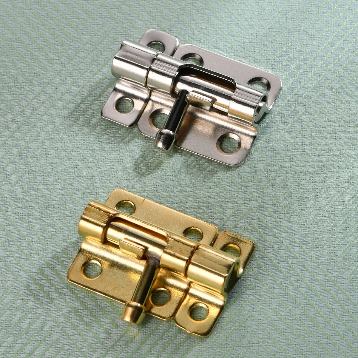 Door Security Slide Latch Lock with 6 Screws 1 Pack/2 Pack Keyless Entry Duty Iron Sliding Easy to Install Gate door latch,door bolt