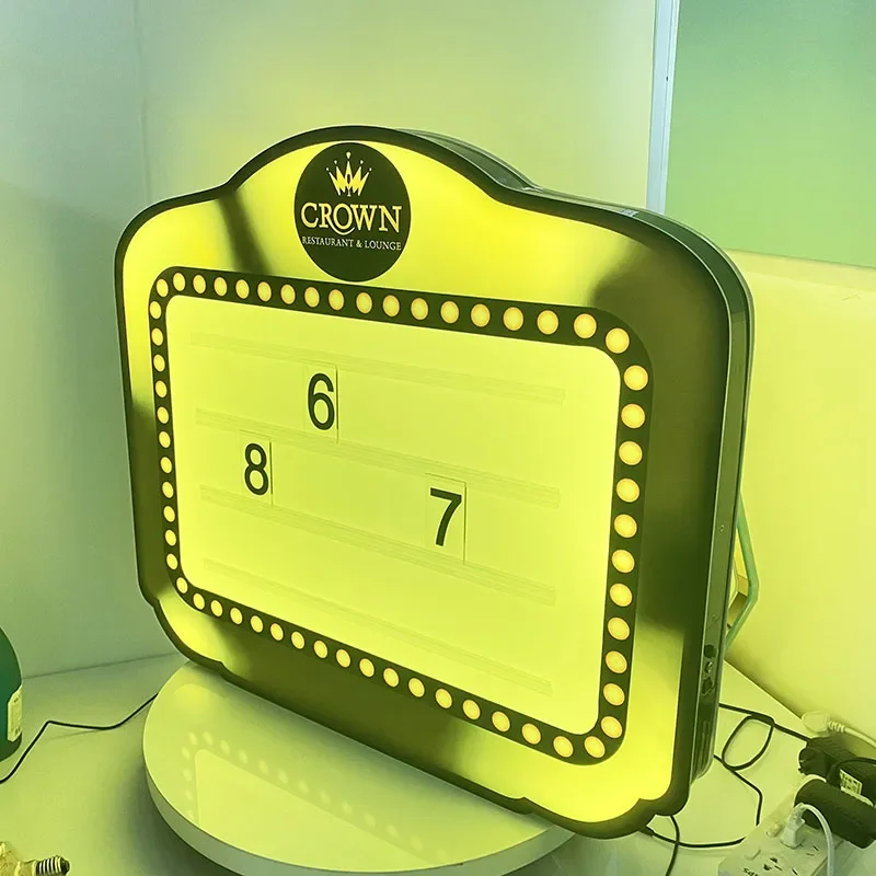 NEW LED Lighted Display Message Board Bottle Presenter with 3 set Alphabet for NightClub Lounge Bar
