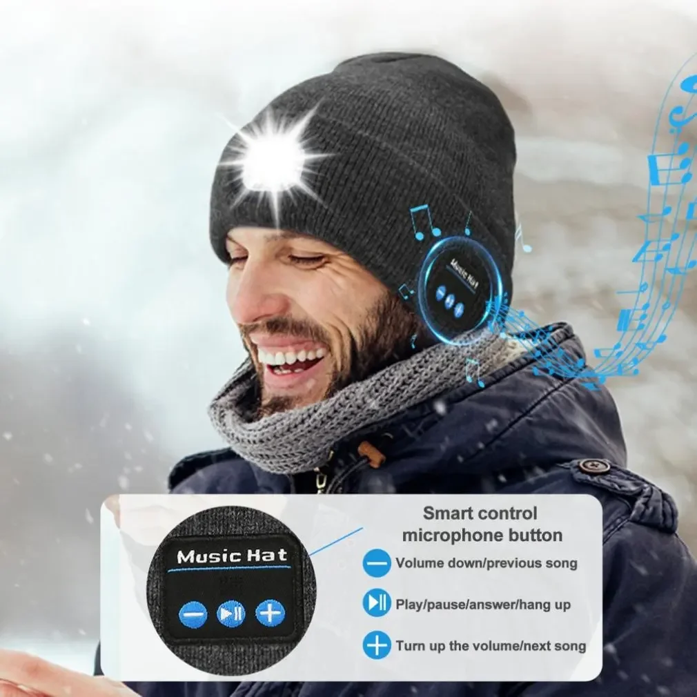 Portable Wireless Speaker Hat Caixa De Som Bluetooth Speaker With LED Light HD HiFi Stereo Sound Bar Hat Music Player 7 Sd3e1626710dc4d41a44496e37a50f9e3M