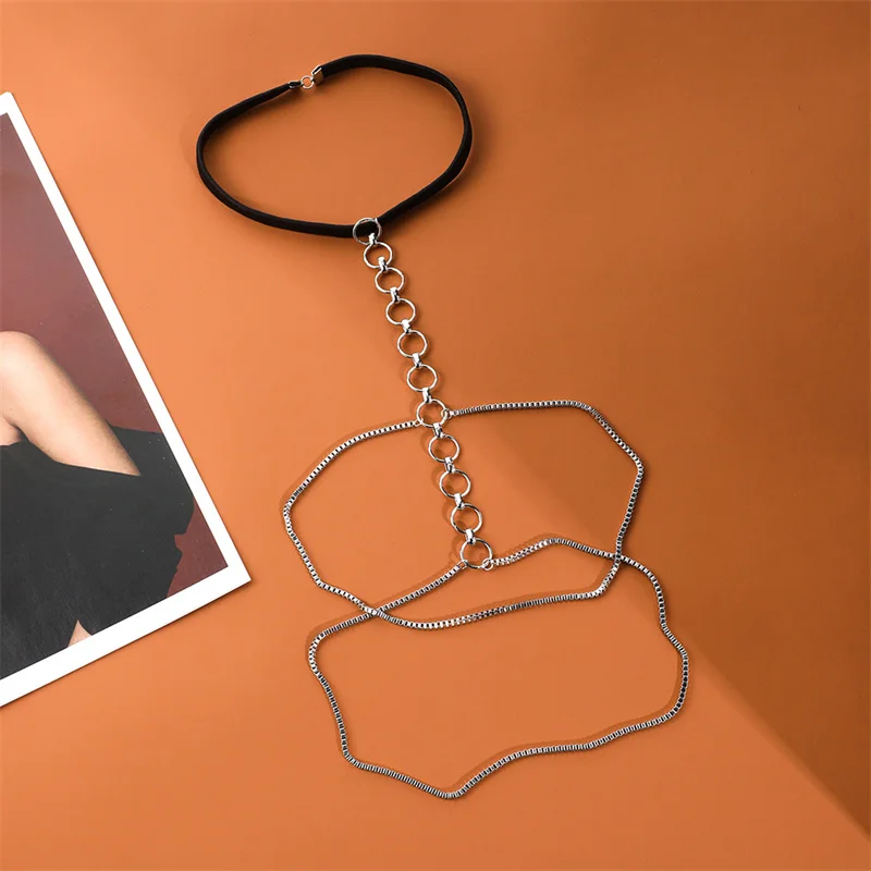 Catena Coscia Donna Con Perle - Cinturino Elasticizzato Sexy Per Feste, Discoteca, Beach Party - Foto 4