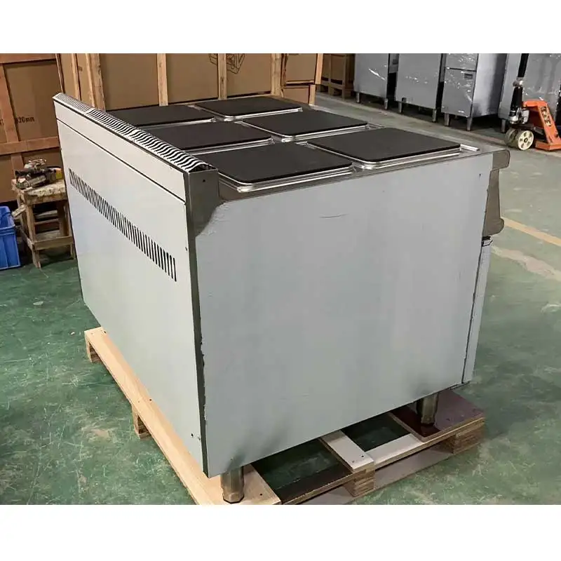 Industrial Electric Six-head Cooking Stove with Cabinet Square Plate Pot 4/6 Stove Head Heating Stove in Large Hotel Restaurant - Image 5
