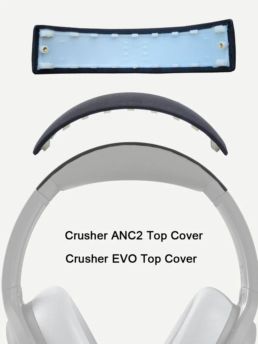Replacement Headband Of Skullcandy Crusher ANC2 Over-Ear Headphones, Compatible With Crusher EVO Headband Top Cover Replace