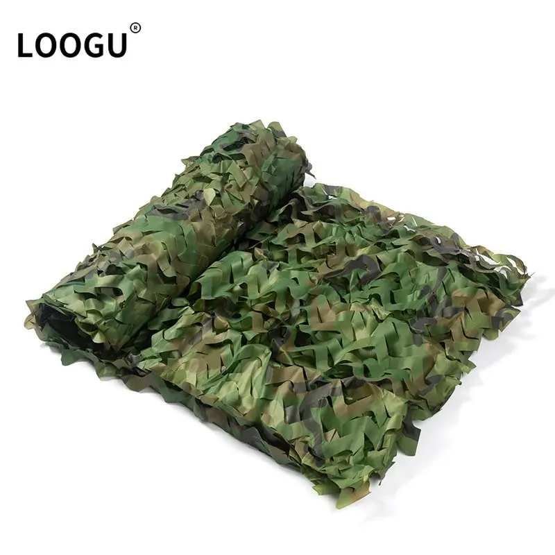 Loogu 3 X3M Doppio Strato Camouflag Net Car Cover Gazebo Garden Party Decoration 1.5M Sun Shelter Army Training Camouflage Net