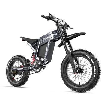 Shengmilo S900 Adults Electric Bike 1500W 60V 30AH Mountain Electric Bicycle 20“ Fat Tire Ebike Speed 65km/h Electric Dirt Bike 2