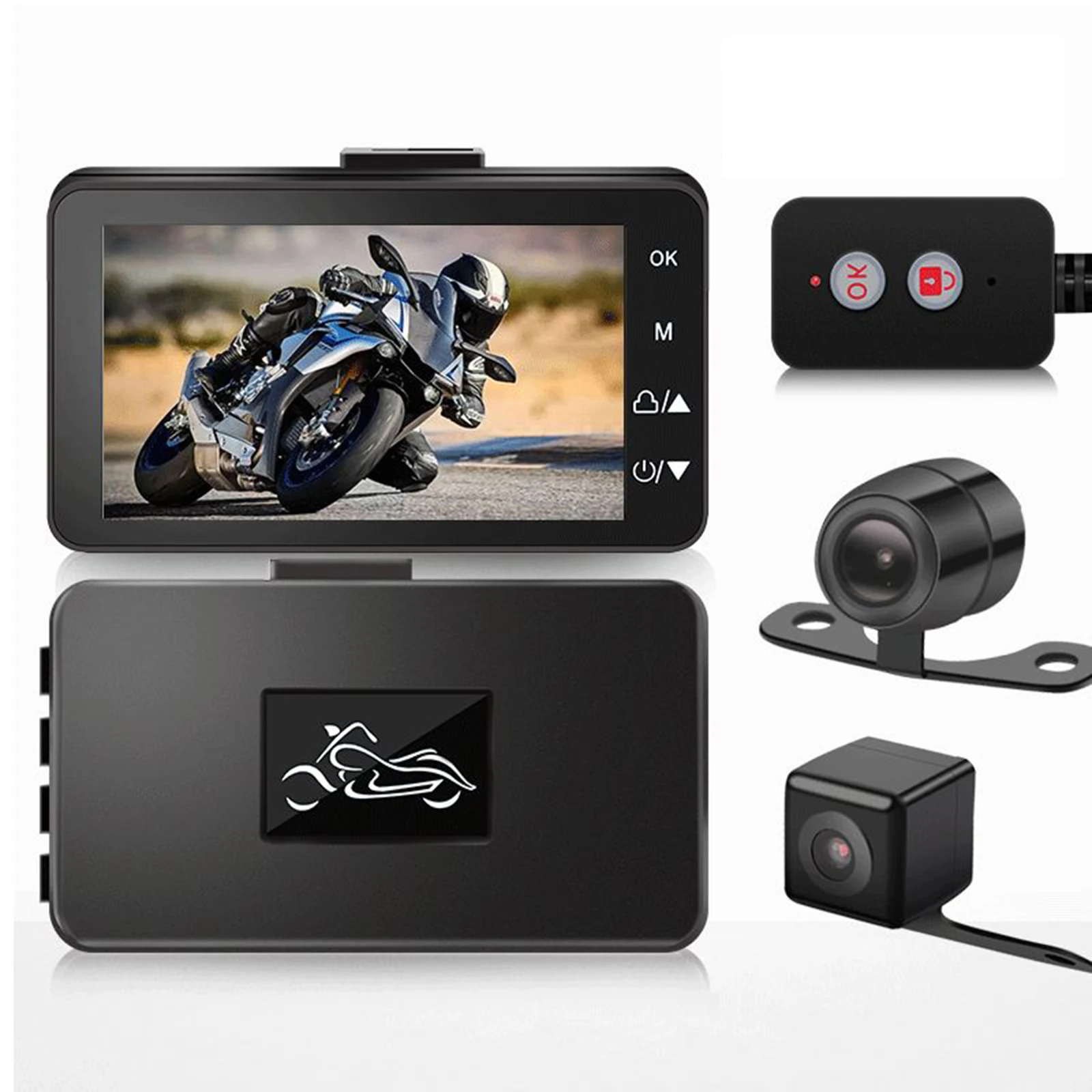 

New Motorcycle Driving Recorder HD Waterproof Dual Lens Night Vision Motorcycle Riding Special Recorder
