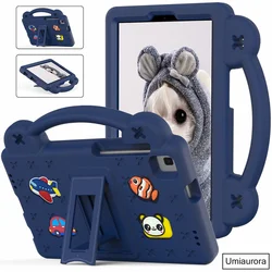 Kids EVA Shockproof Tablet Case with Stand - Durable Protective Cover for MatePad T10 T10S (01 Navy Blue)