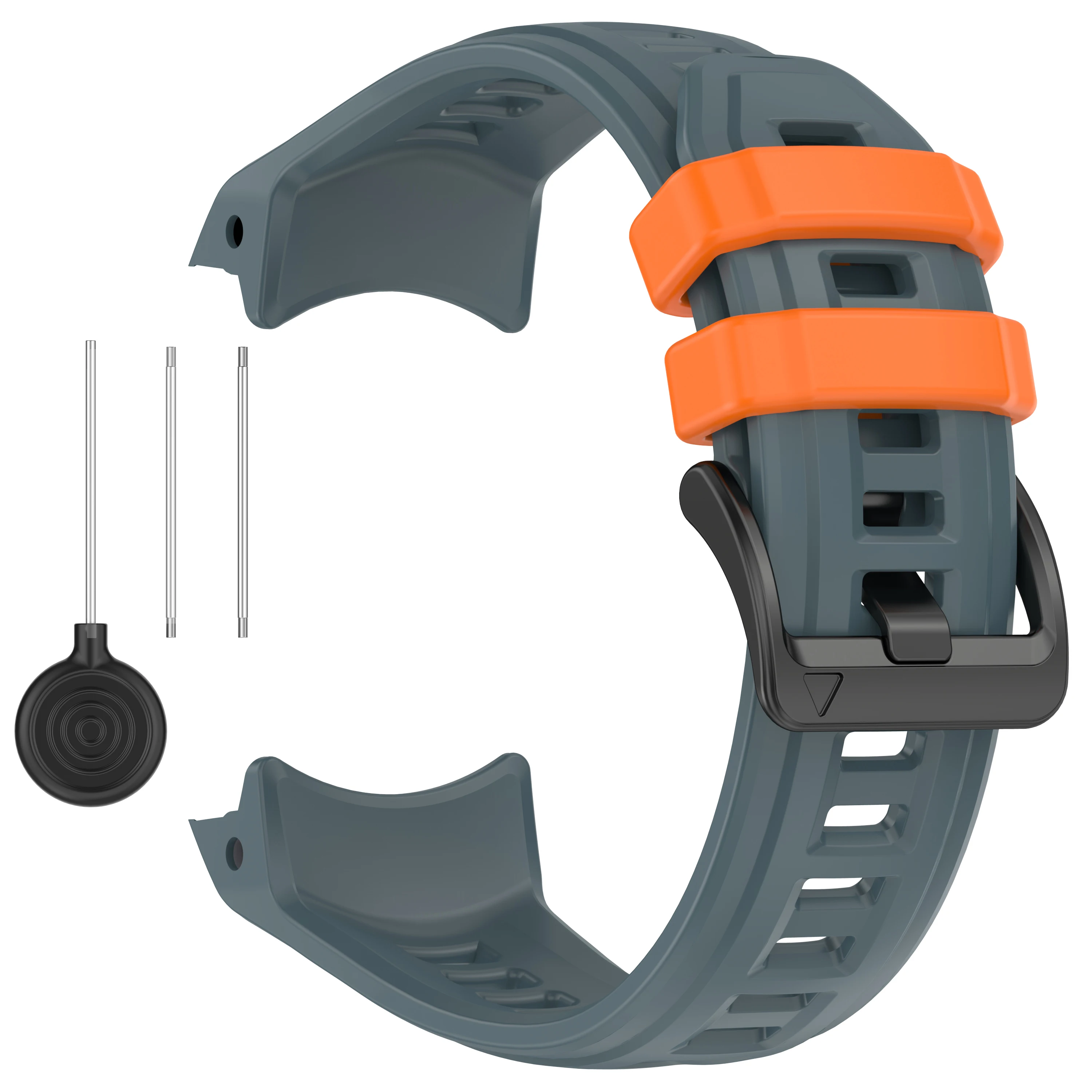 Breathable Sporty Silicone Loop Watch Strap - 22/26MM