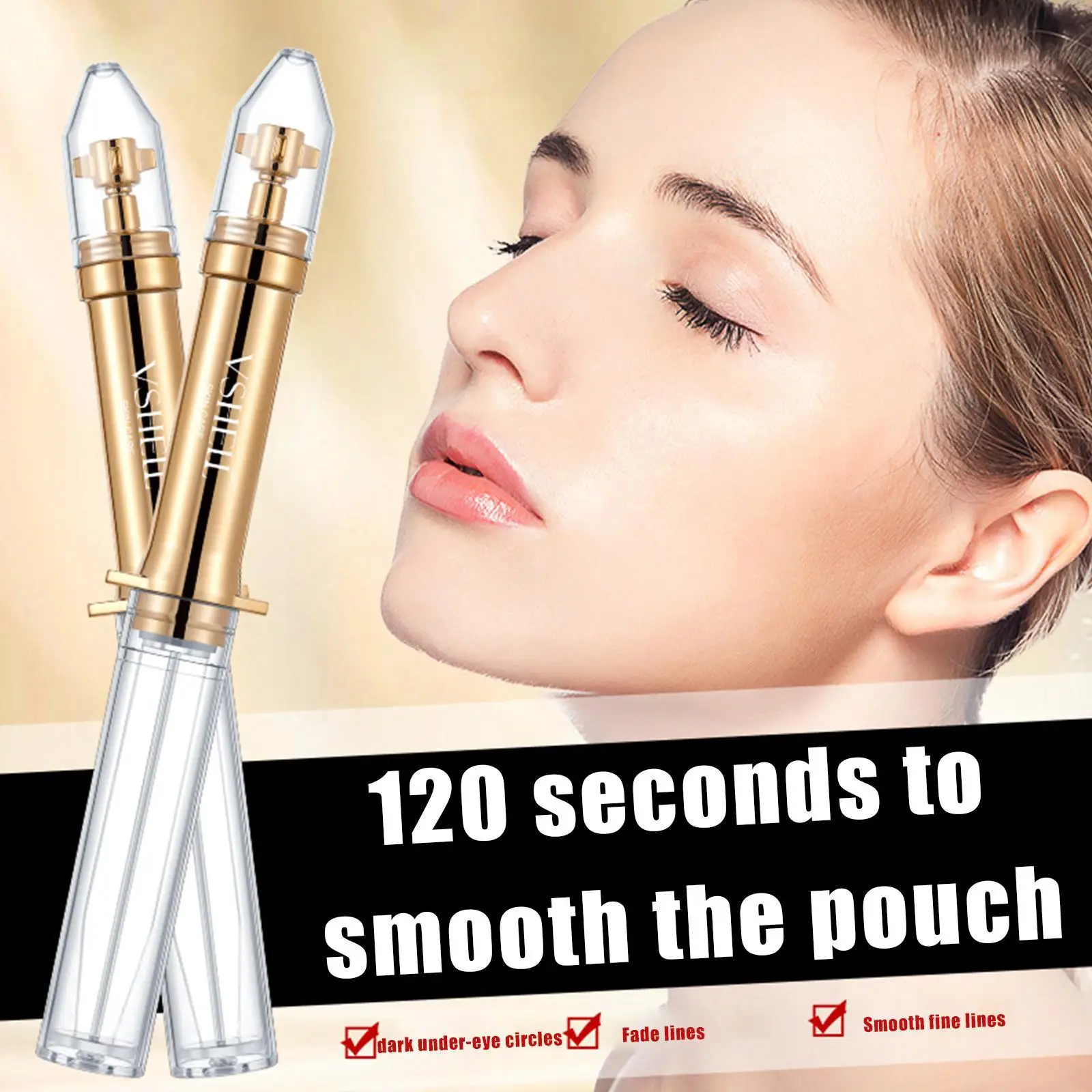 

Instant Lifting Liquid Pump Eye Cream Anti Puffiness Wrinkles Effect Long Lasting Remove Eye Bag Dark Circles Fine Lines