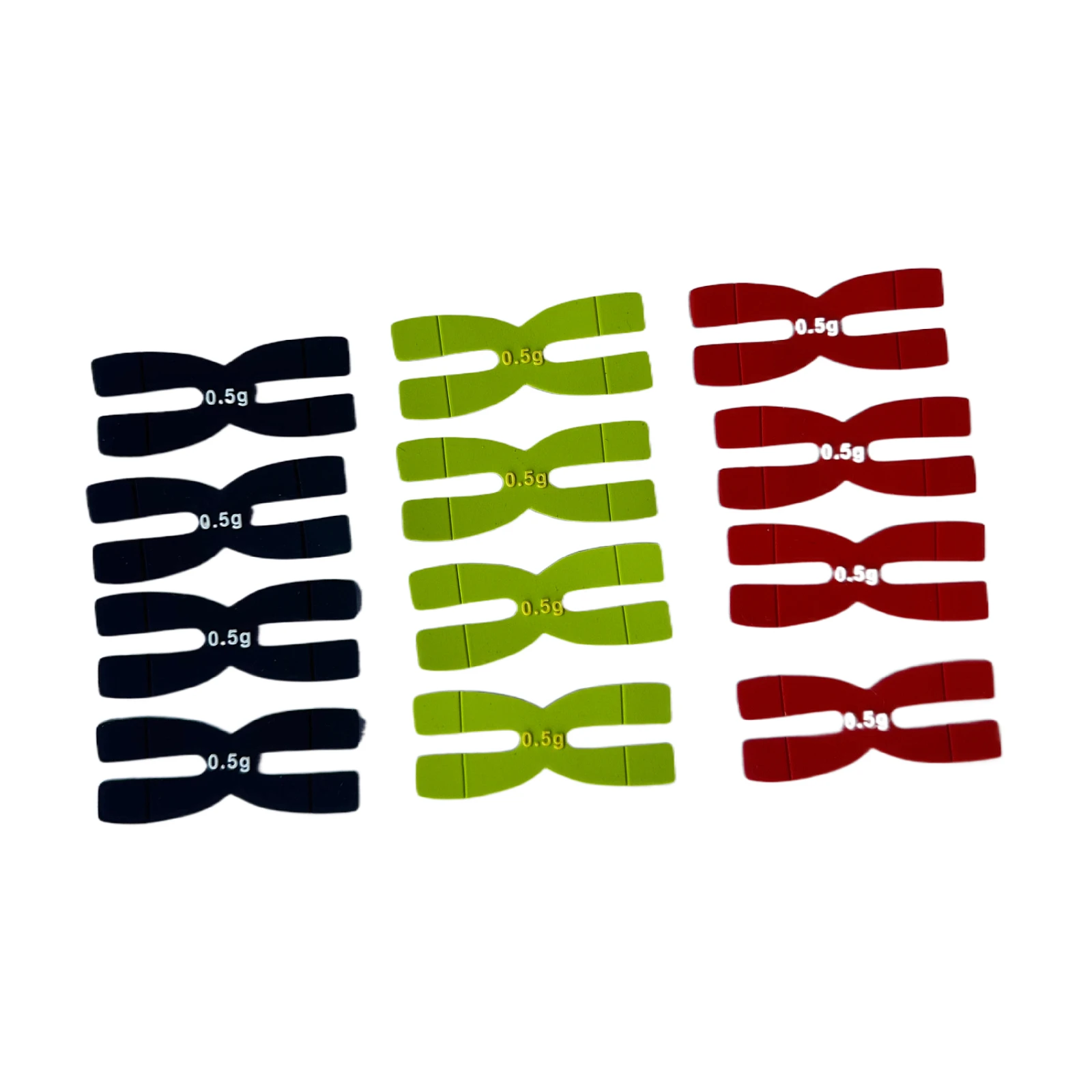 6PCS Silicone Badminton Racket Lead Weight Tape Weight Balance Bar Adhesive Strip 0.5G