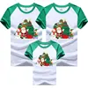 Cute Christmas Family Matching T-shirts Mom and Daughter Clothes Father and Kids Tees Cotton 4