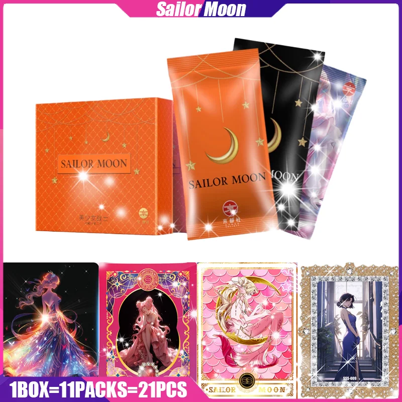 

Sailor Moon Cards KYOTOSOCIETY VOL.2 Anime Figure Collection Card Board Games Toys Mistery Box Birthday Gifts for Boys and Girls