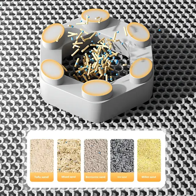 Washable extra-large EVA double-layer filtering anti-tracking cat litter box splash-proof mat for controlling litter carry-out 5
