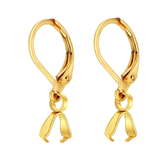 Earring Hooks Hoop Earring Components Leverback Findings 100pcs
