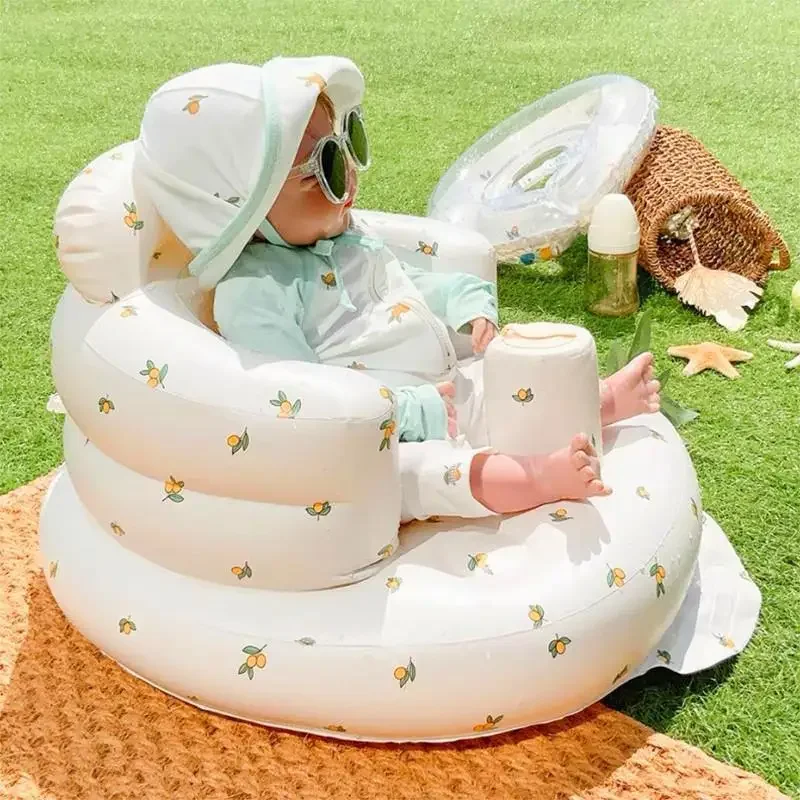 PVC Baby Inflatable Small Sofa Learning To Sit Baby Learning Seat Bath Bath Stool Portable Folding Toys Kids Sofa for Kids