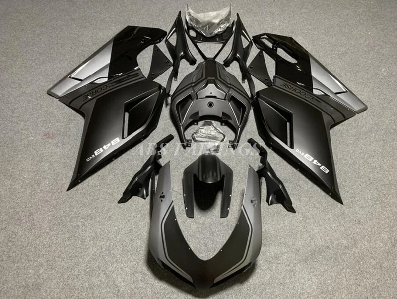 

4 подарка, новый комплект обтекателей для мотоцикла из АБС-пластика, подходит для DUCATI 848 evo 1098 1198 s, кузов под заказ, матовый черный