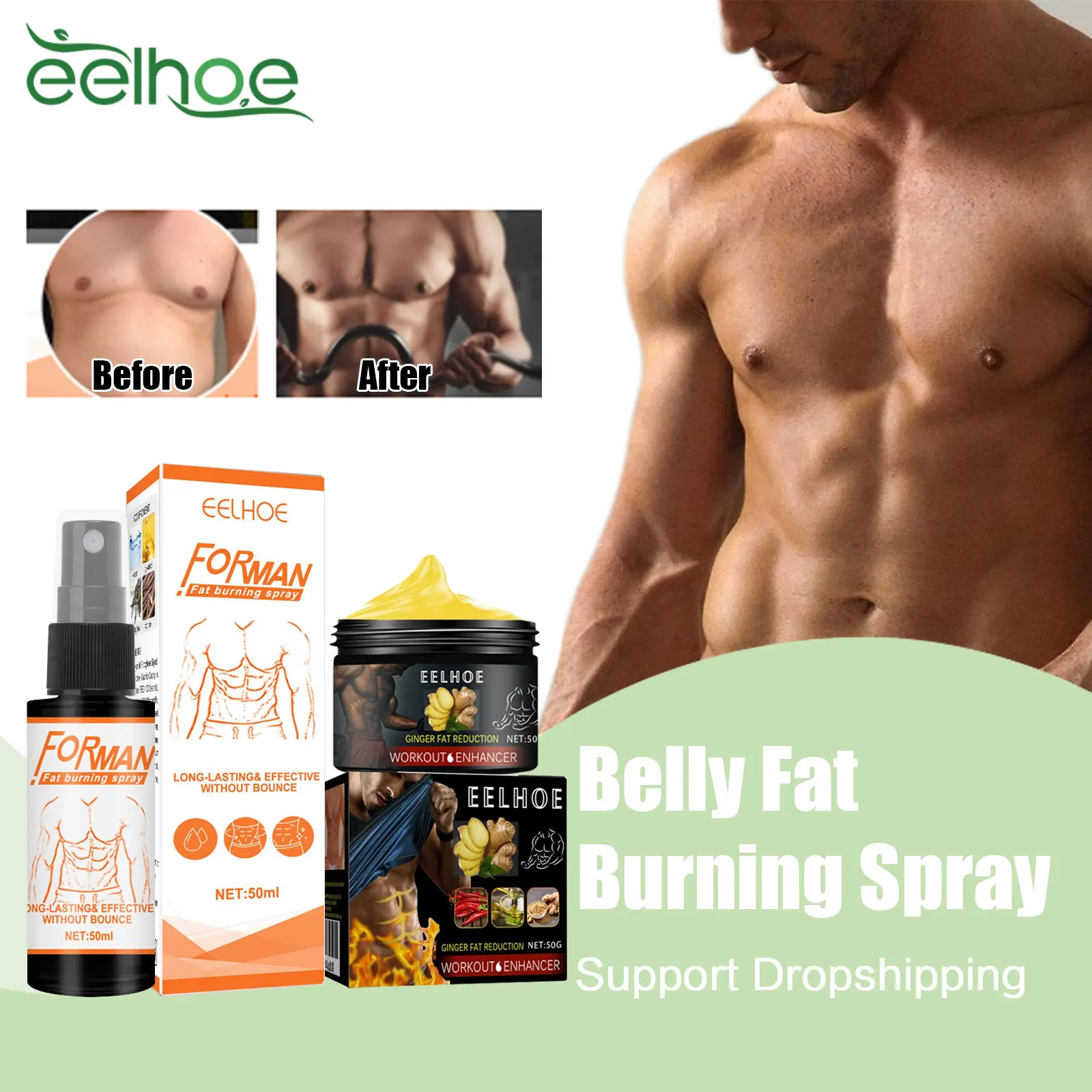 Belly Fat Burning Spray For Men Chest Firming