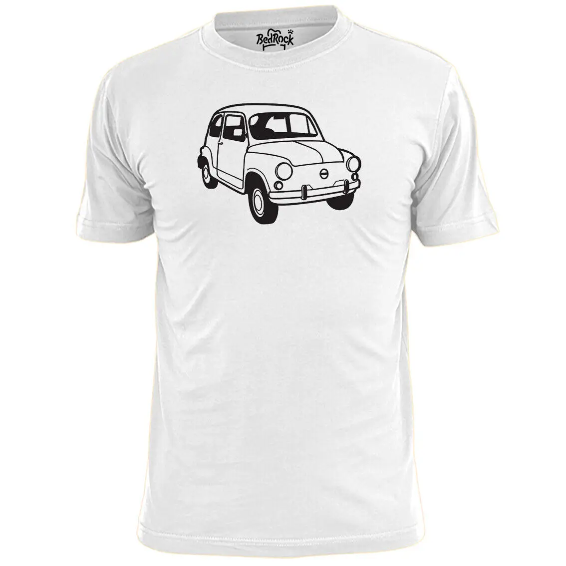 Mens Fiat 600 Stencil T Shirt Car Motor