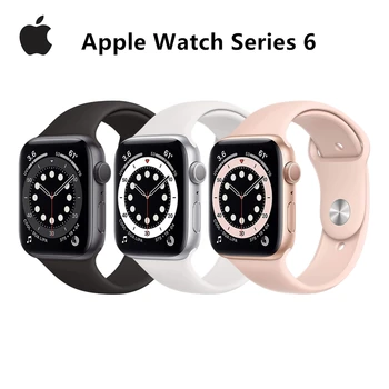100% Original Apple Watch Series 6 40mm 44mm GPS Apple Watch S6 Aluminum Case with Sport Band iOS SmartWatch 1
