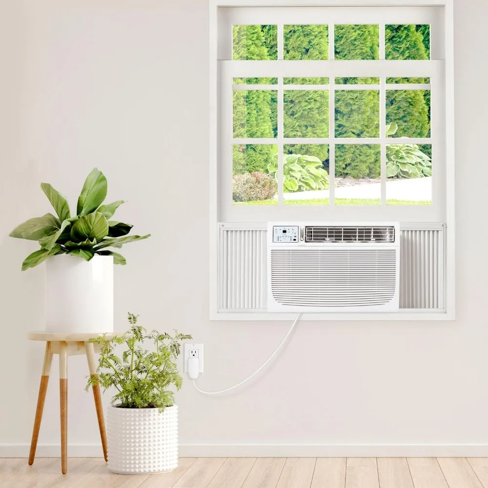 24,000 BTU Window Air Conditioner with Dehumidifier and Supplemental Heat，230V，Window AC.Ft. with Remote Control，3 Speeds, White 2