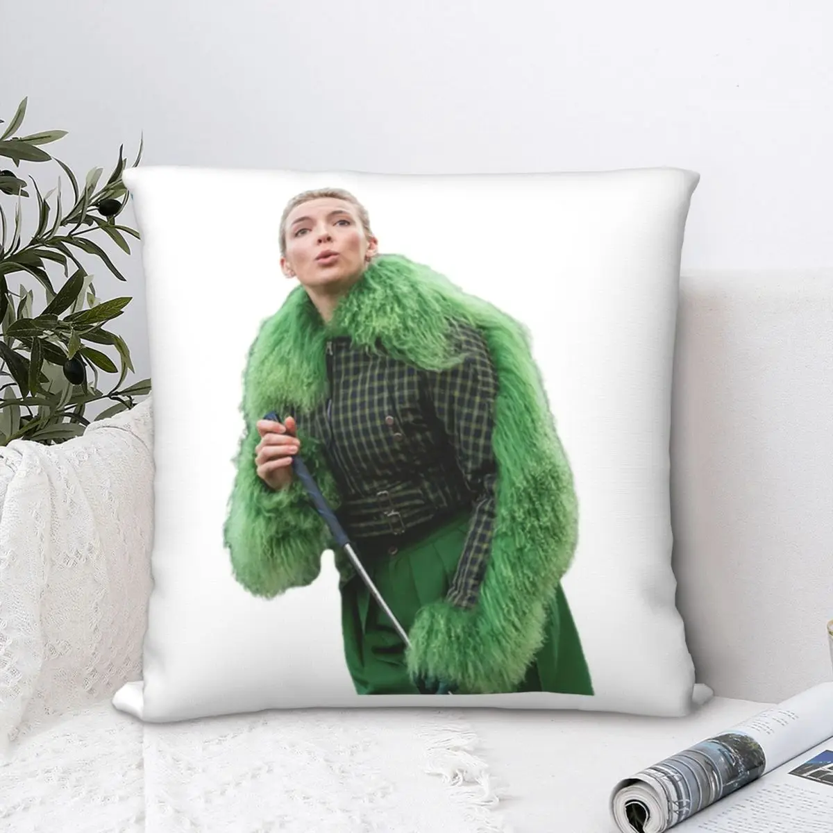 

Villanelle - Killing Eve 4 Square Pillowcase Polyester Pillow Cover Velvet Cushion Decor Comfort Throw Pillow For Home Sofa