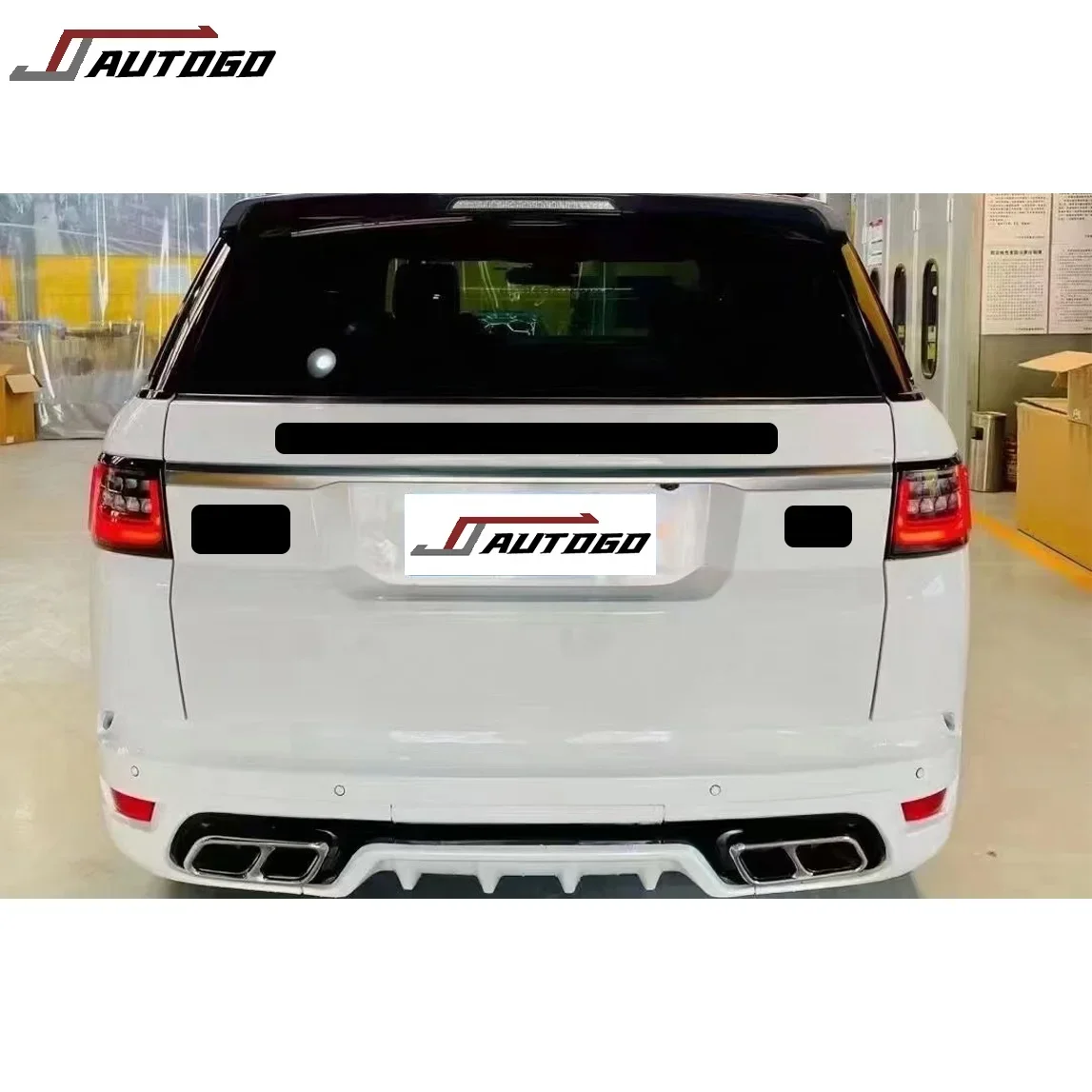High Quality Body Kit For Land Range Rover Sport 2014-2017 L494 Change To 2020 SVR Style Front Rear Bumper Assy Add engine hood