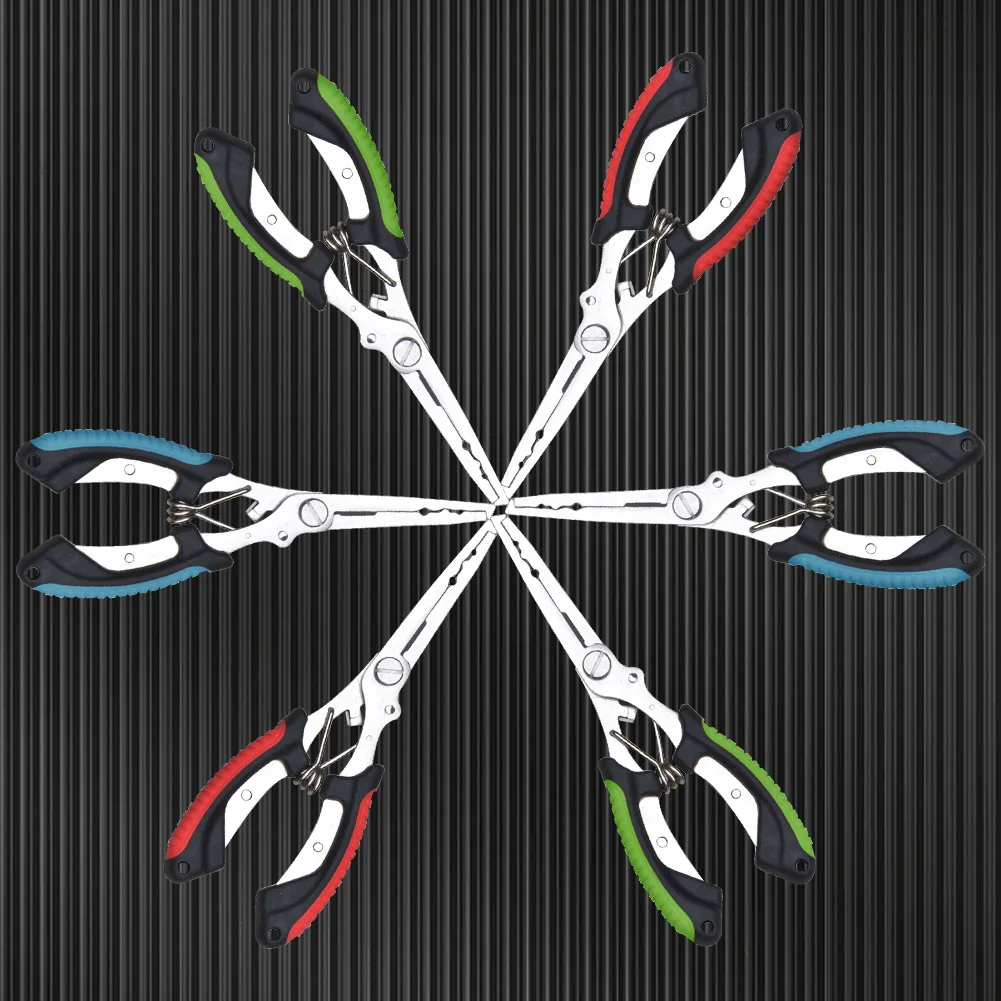 Stainless Steel Fishing Pliers Fishing Hook Remover Saltwater Resistant Braided Line Cutter Scissors Equipment