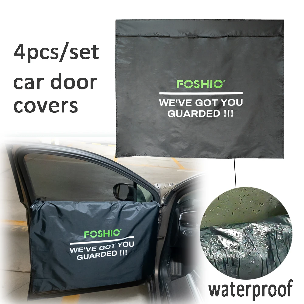 4pcs/Set FOSHIO Waterproof Car Door Protector Guard Cover, Auto Window Tinting Cloth Detailing Mat, Carbon Film Wrapping Tools 4pcs/Set FOSHIO Waterproof Car Door Protector Guard Cover, Auto Window Tinting Cloth Detailing Mat, Carbon Film Wrapping Tools