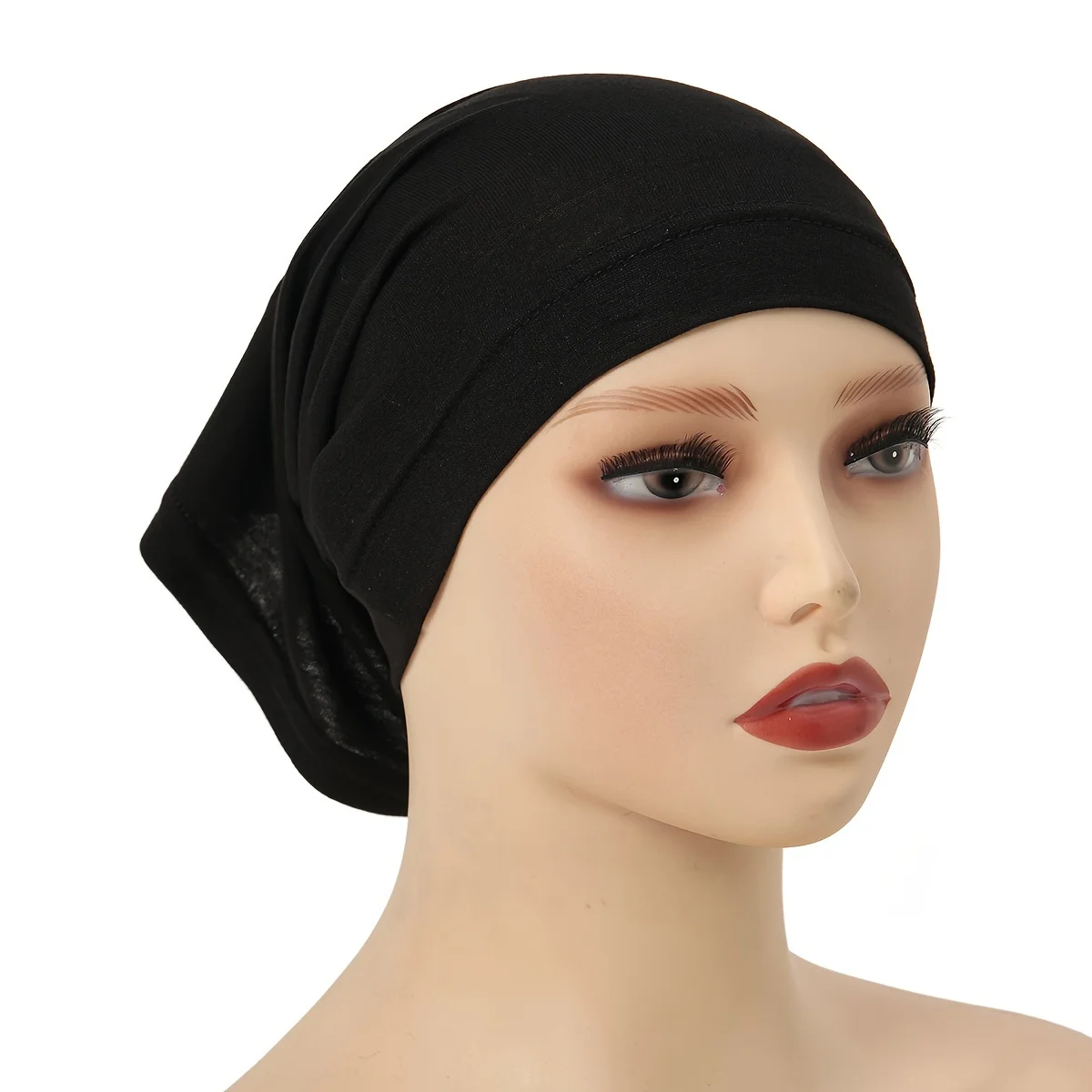 Fahion Muslim Hijab Caps Women's Headscarf Hat Chemo Hats Hair Care Solid Color Turban Bonnet Adjustable muslim headwear head scarf hijab headscarf hijab hats female head wraps