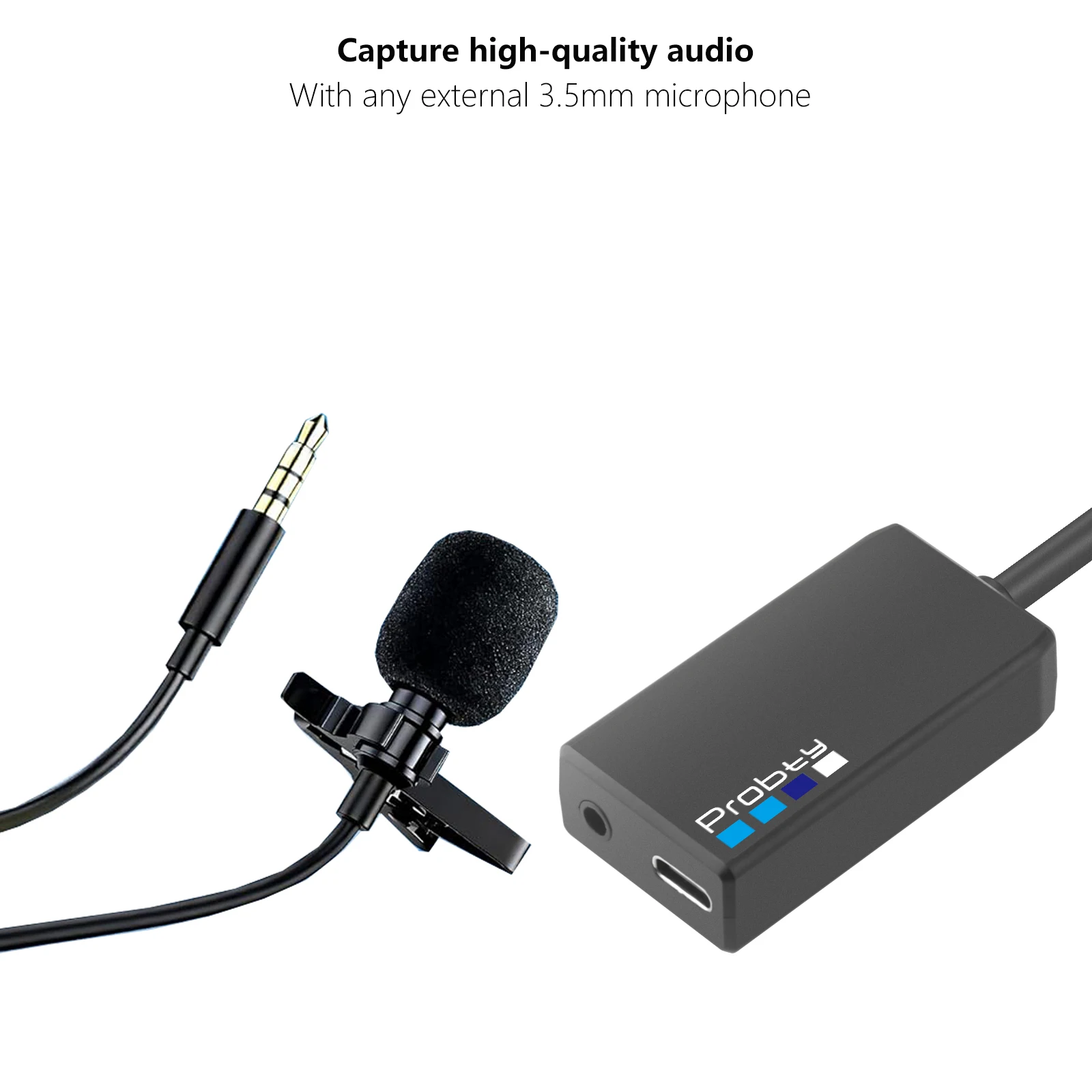 Adaptateur Micro Externe GoPro Hero 13/12/11/10/9/8/7/6/5 - Qualité Pro