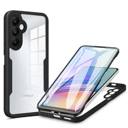 Ultimate 360° Clear Protective Case with Full Screen Shield - Galaxy S22 Plus (Black)